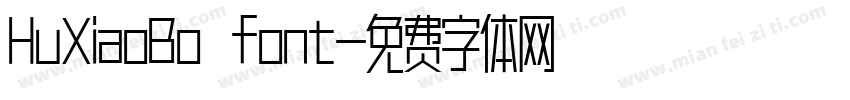 HuXiaoBo font字体转换